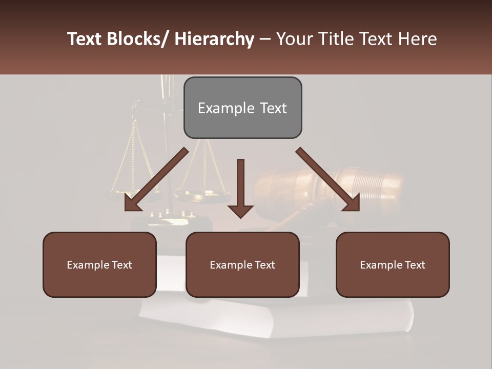 Sentence Wooden Lawyer PowerPoint Template