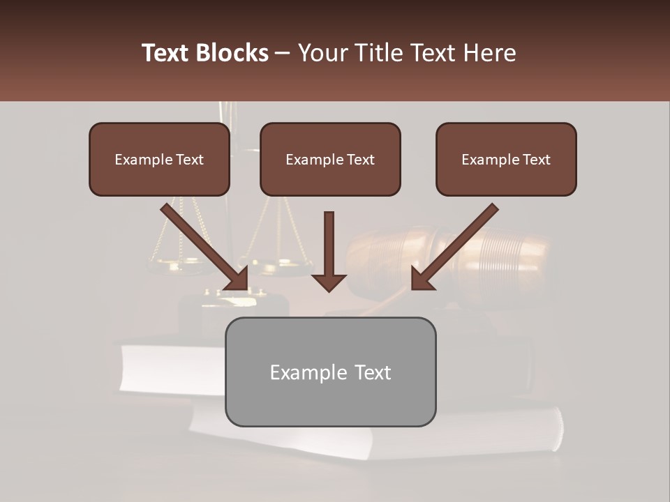 Sentence Wooden Lawyer PowerPoint Template