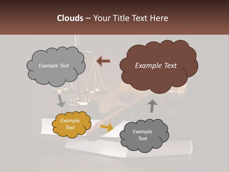 Sentence Wooden Lawyer PowerPoint Template