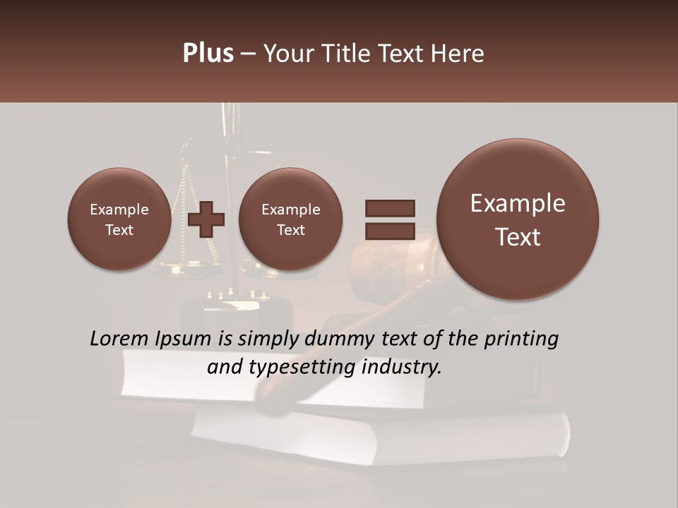 Sentence Wooden Lawyer PowerPoint Template