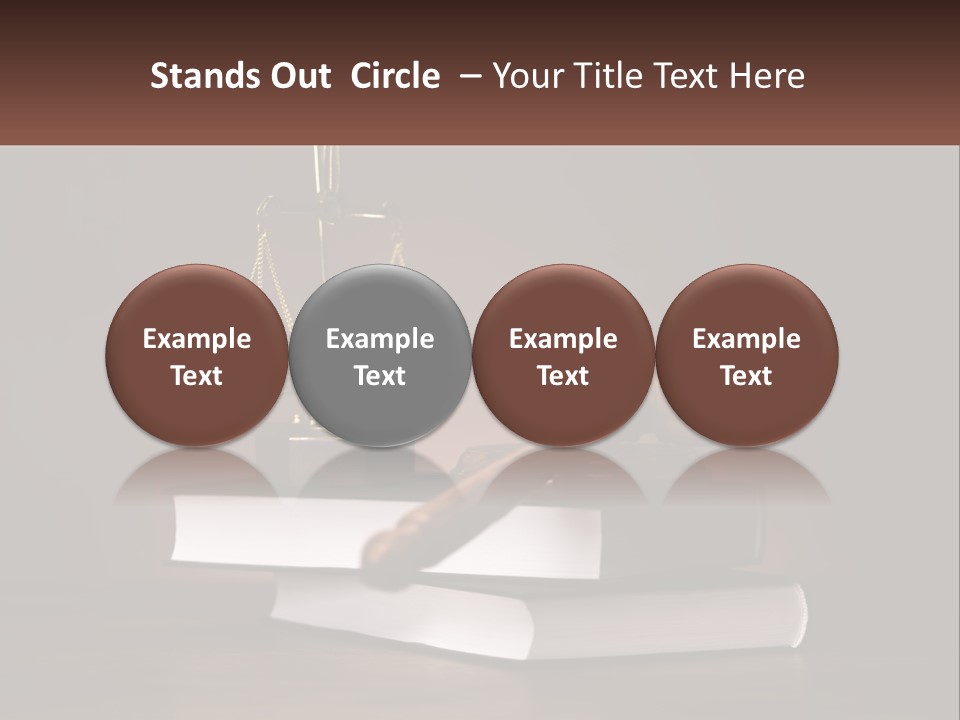 Sentence Wooden Lawyer PowerPoint Template