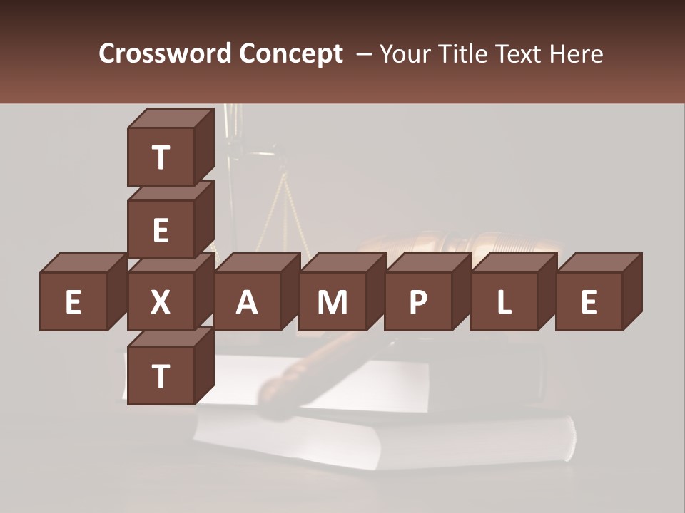 Sentence Wooden Lawyer PowerPoint Template