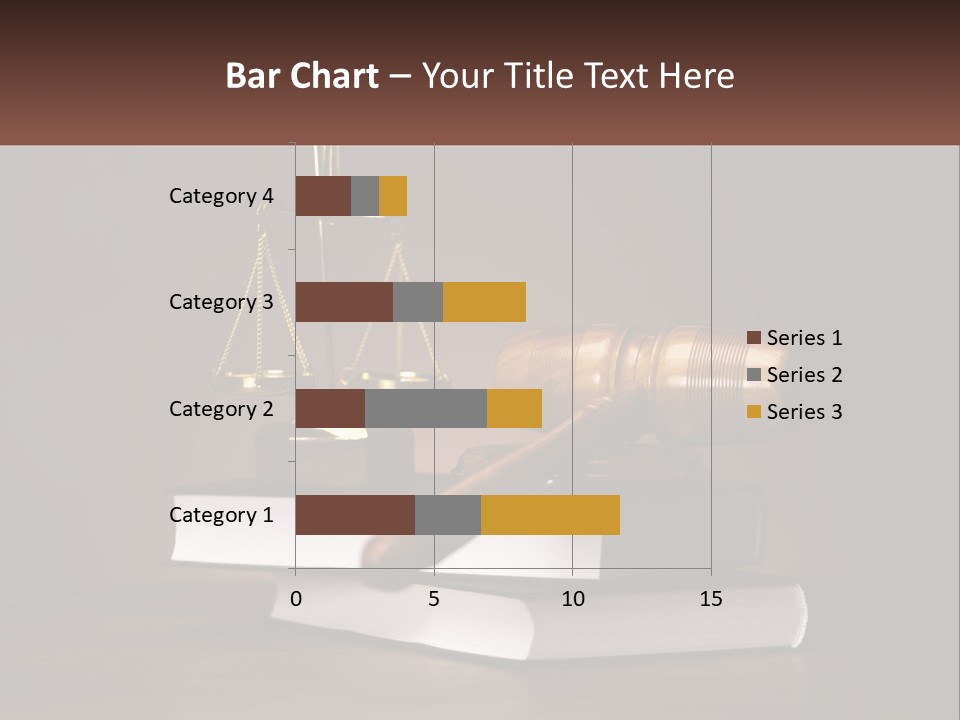 Sentence Wooden Lawyer PowerPoint Template