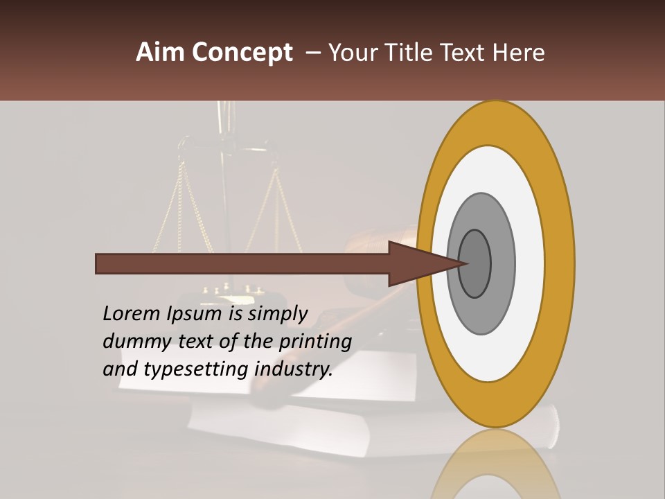 Sentence Wooden Lawyer PowerPoint Template