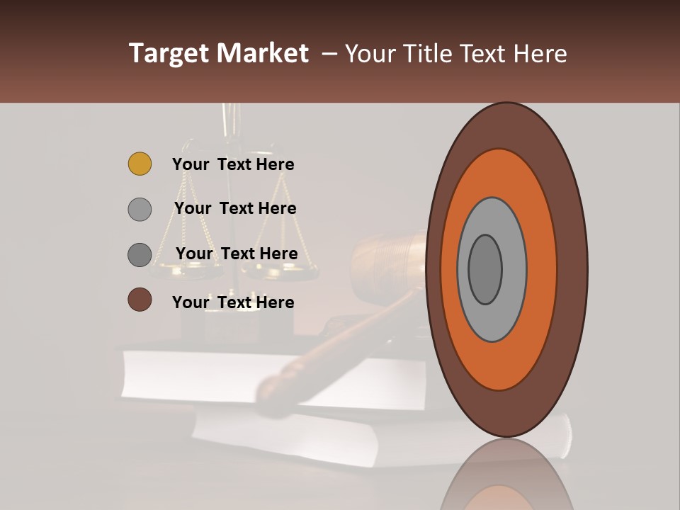 Sentence Wooden Lawyer PowerPoint Template