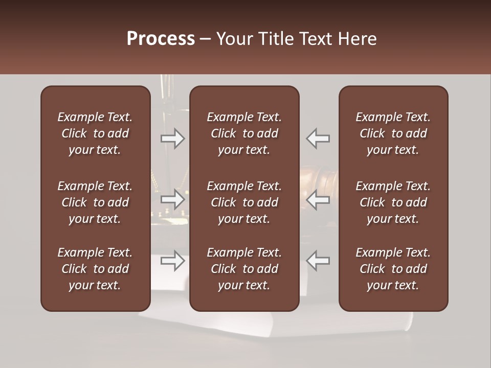 Sentence Wooden Lawyer PowerPoint Template