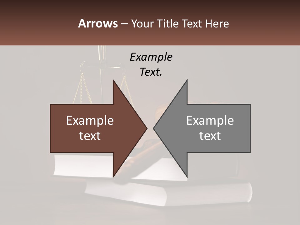 Sentence Wooden Lawyer PowerPoint Template