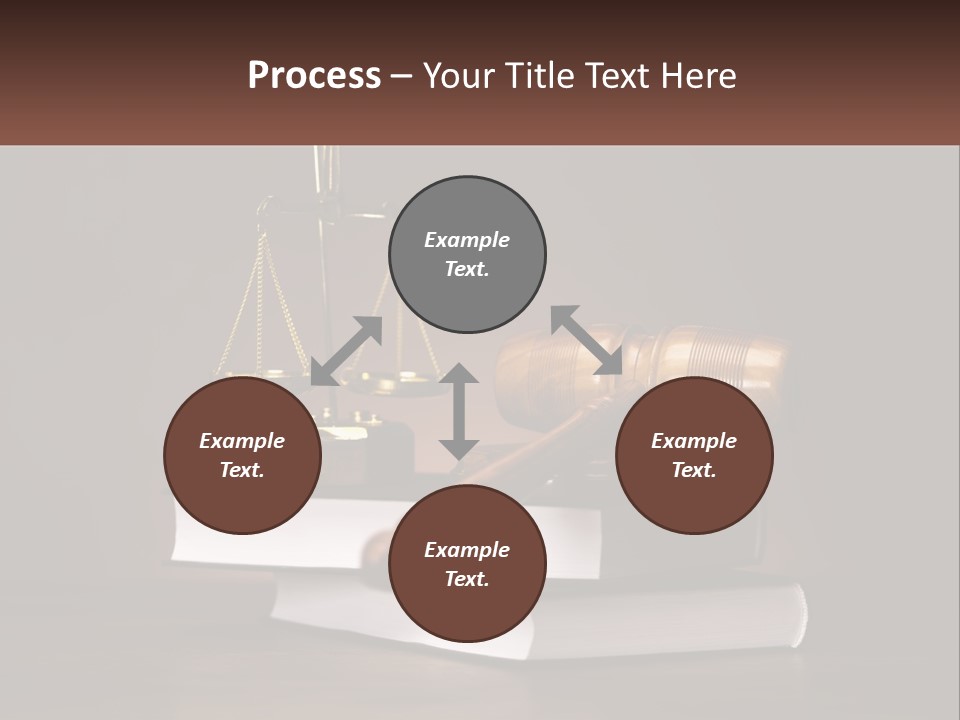 Sentence Wooden Lawyer PowerPoint Template