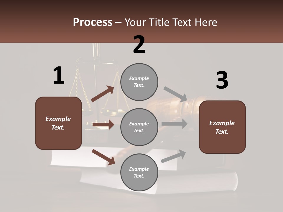Sentence Wooden Lawyer PowerPoint Template