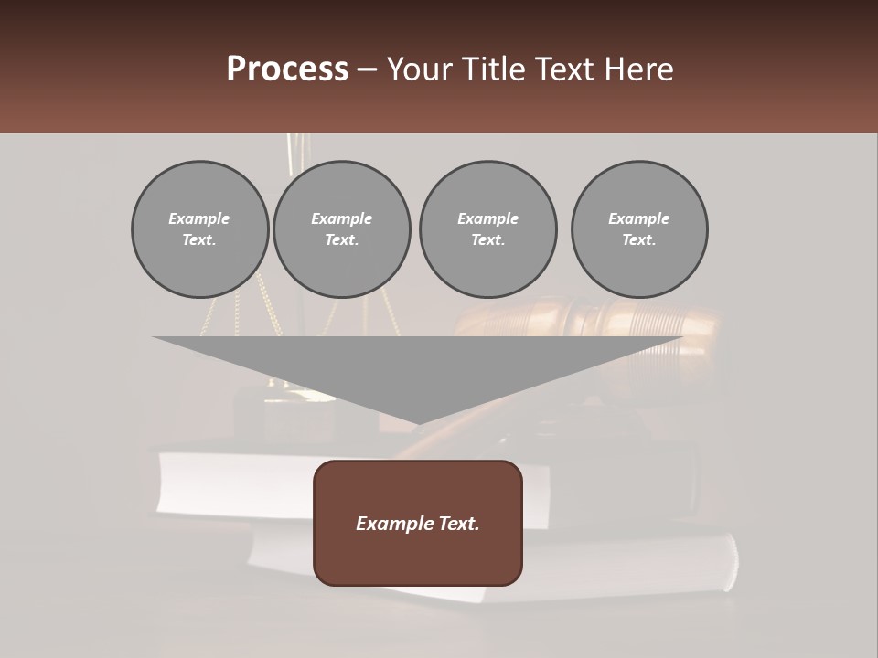 Sentence Wooden Lawyer PowerPoint Template