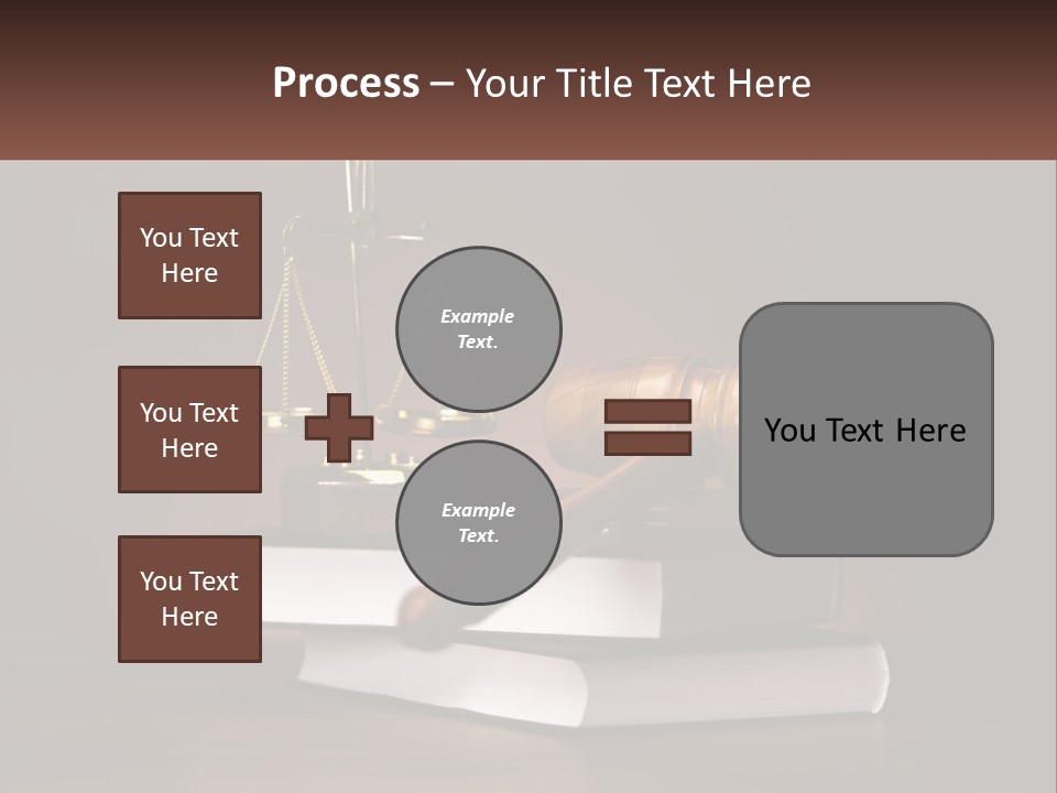 Sentence Wooden Lawyer PowerPoint Template