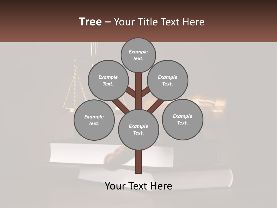 Sentence Wooden Lawyer PowerPoint Template