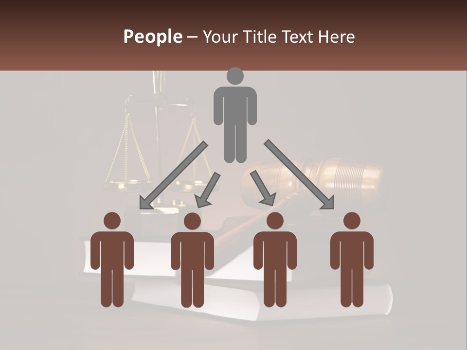 Sentence Wooden Lawyer PowerPoint Template