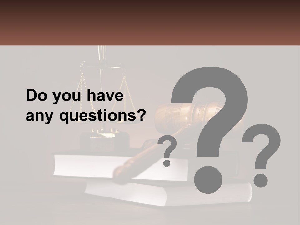 Sentence Wooden Lawyer PowerPoint Template