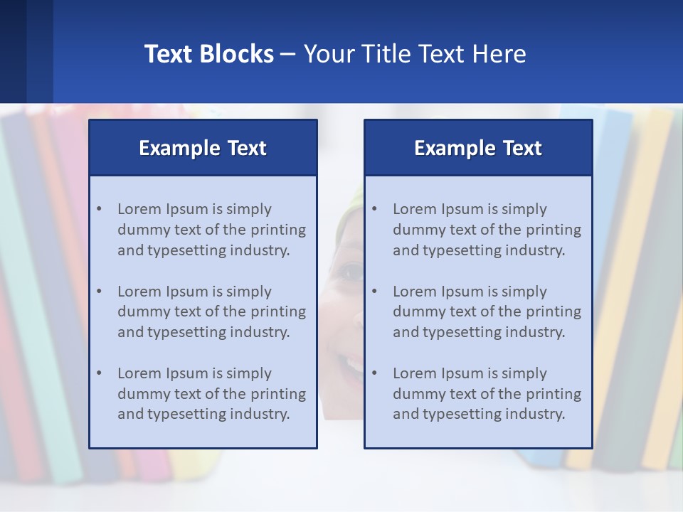 Caucasian Smiling Scarf PowerPoint Template