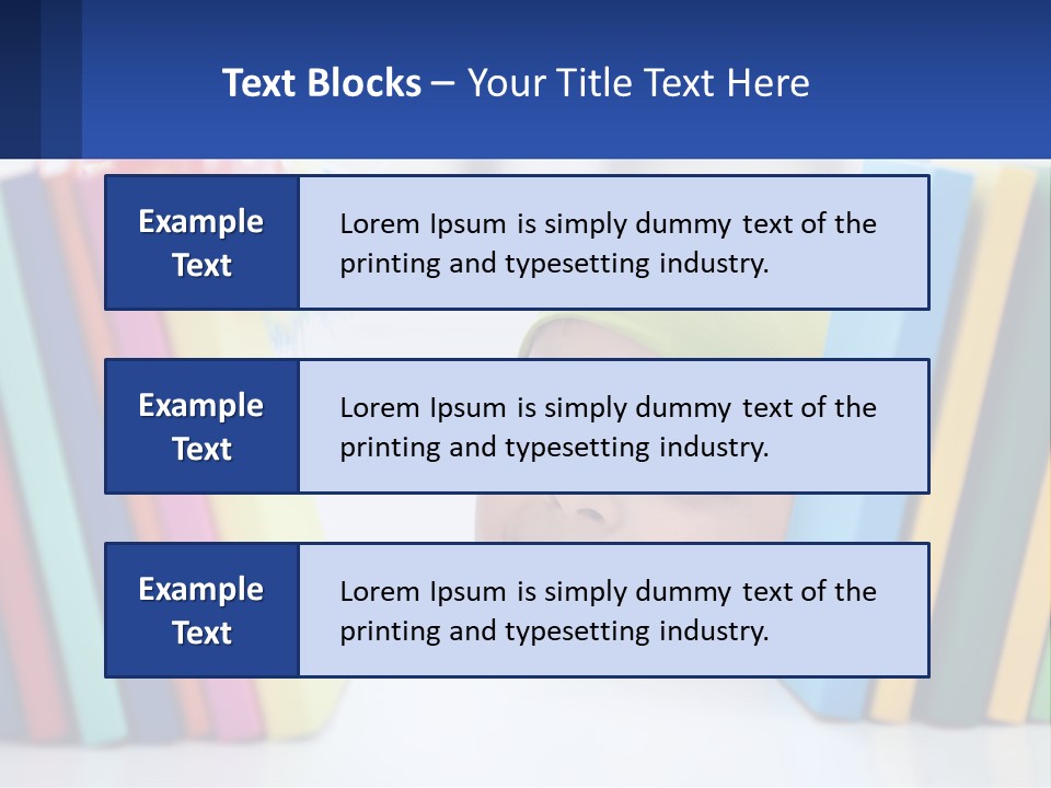 Caucasian Smiling Scarf PowerPoint Template