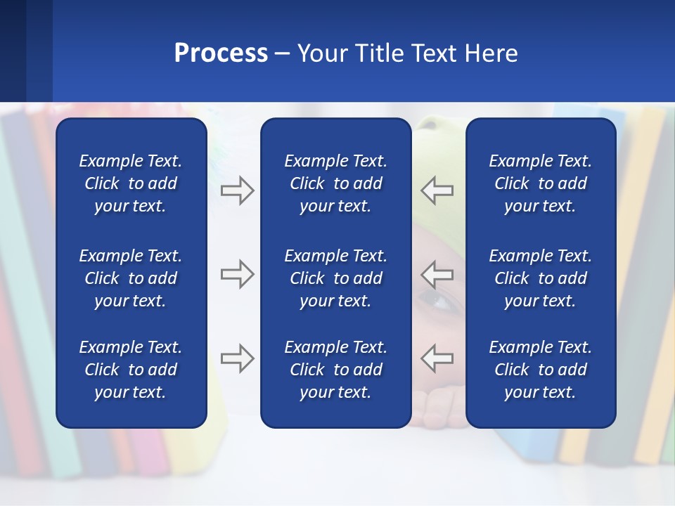 Caucasian Smiling Scarf PowerPoint Template