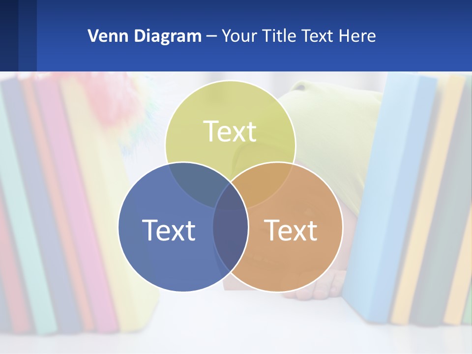 Caucasian Smiling Scarf PowerPoint Template