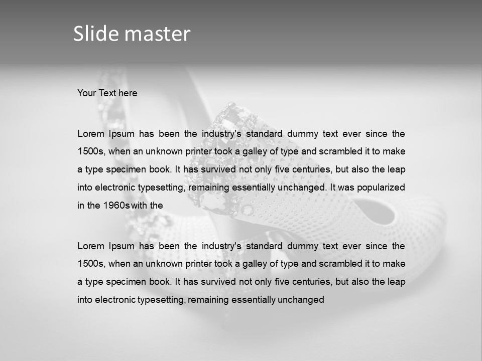 Horizontal Elegance Married PowerPoint Template