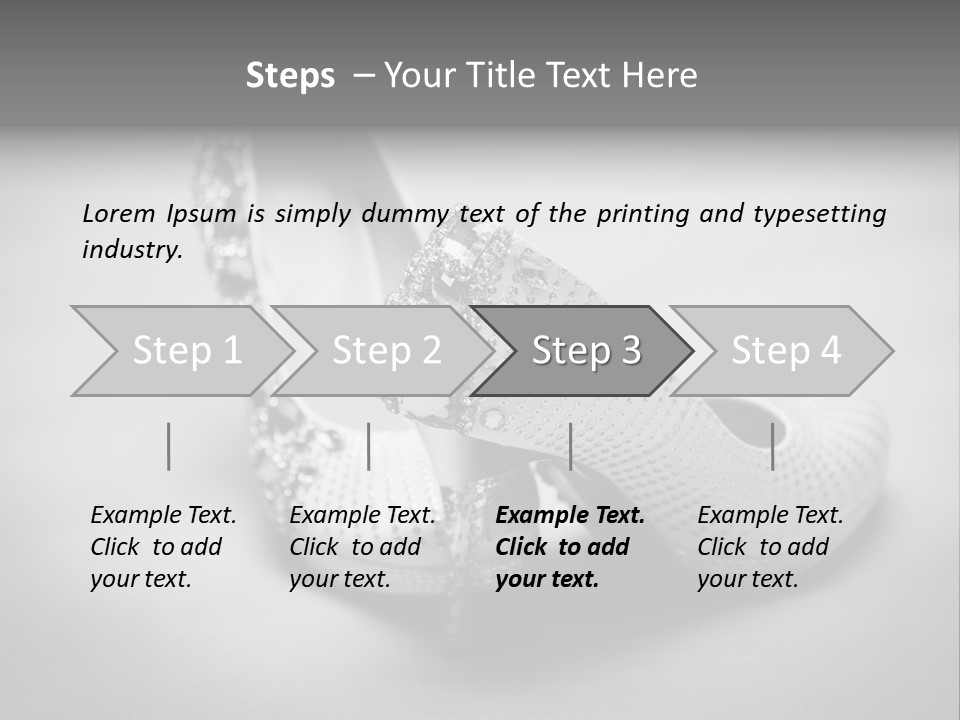 Horizontal Elegance Married PowerPoint Template
