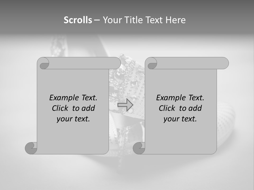Horizontal Elegance Married PowerPoint Template