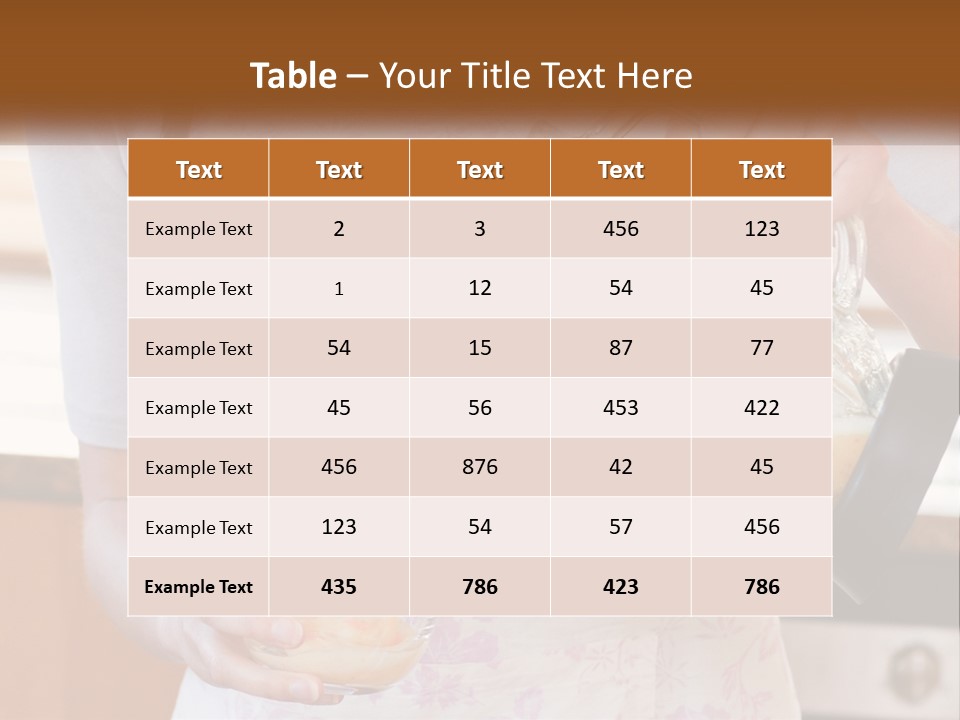 Diet Kitchen Food PowerPoint Template