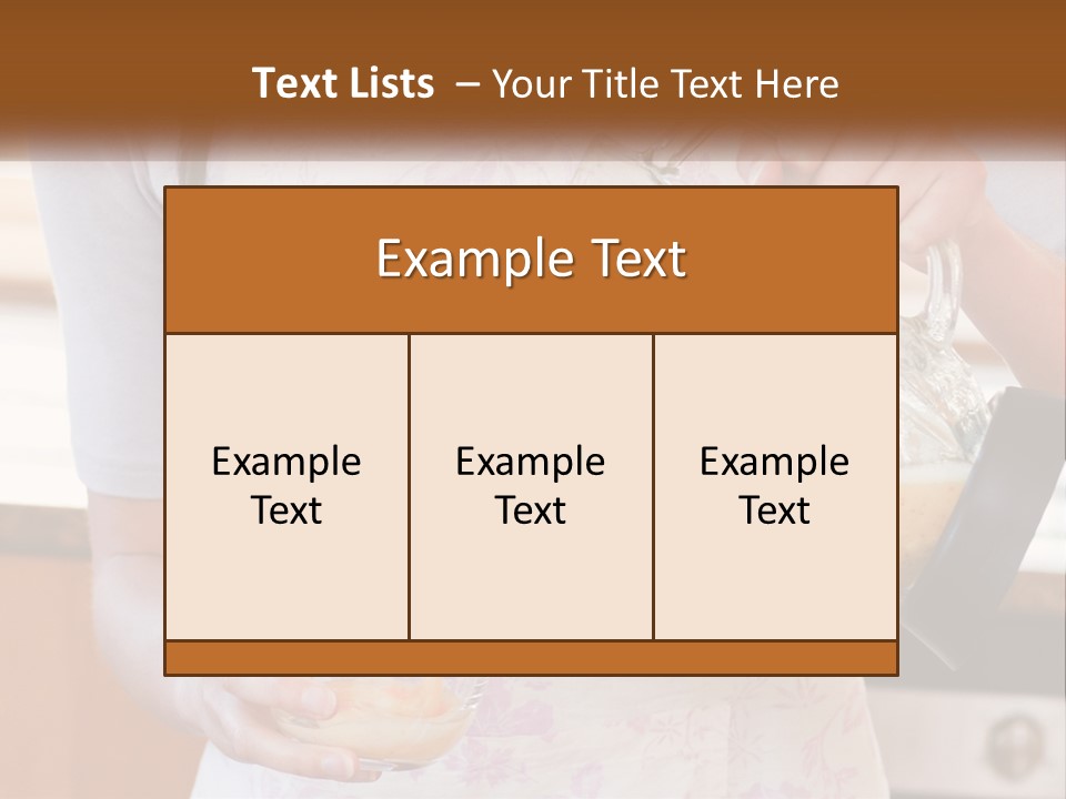 Diet Kitchen Food PowerPoint Template