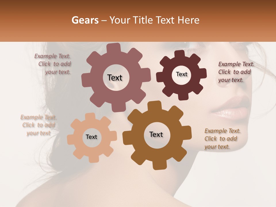 Wellbeing Cosmetology Closeup PowerPoint Template