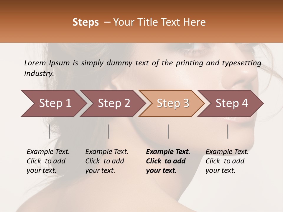 Wellbeing Cosmetology Closeup PowerPoint Template
