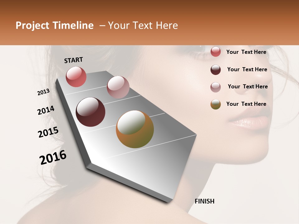 Wellbeing Cosmetology Closeup PowerPoint Template