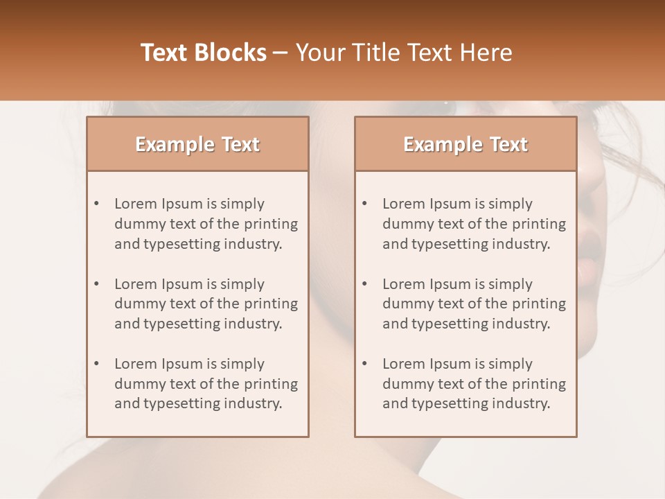 Wellbeing Cosmetology Closeup PowerPoint Template