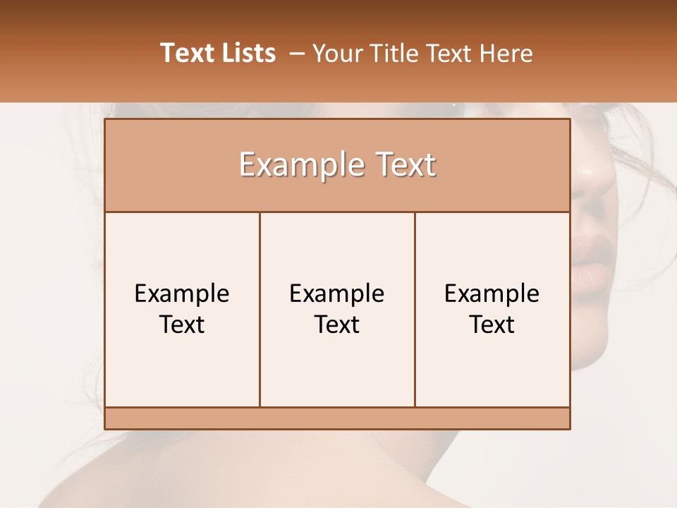 Wellbeing Cosmetology Closeup PowerPoint Template