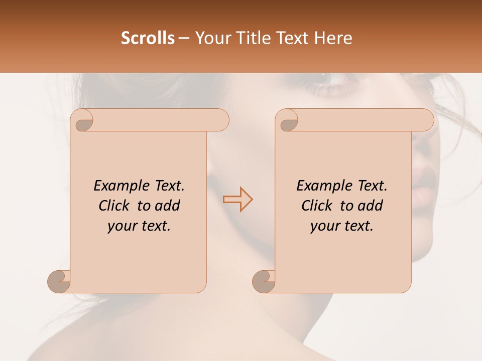 Wellbeing Cosmetology Closeup PowerPoint Template