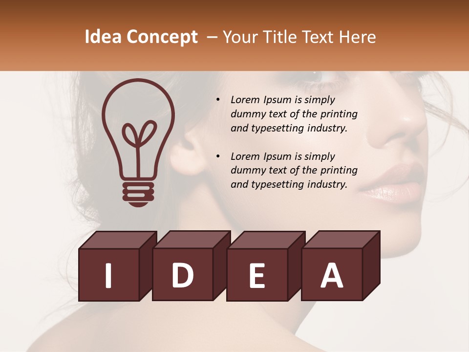 Wellbeing Cosmetology Closeup PowerPoint Template