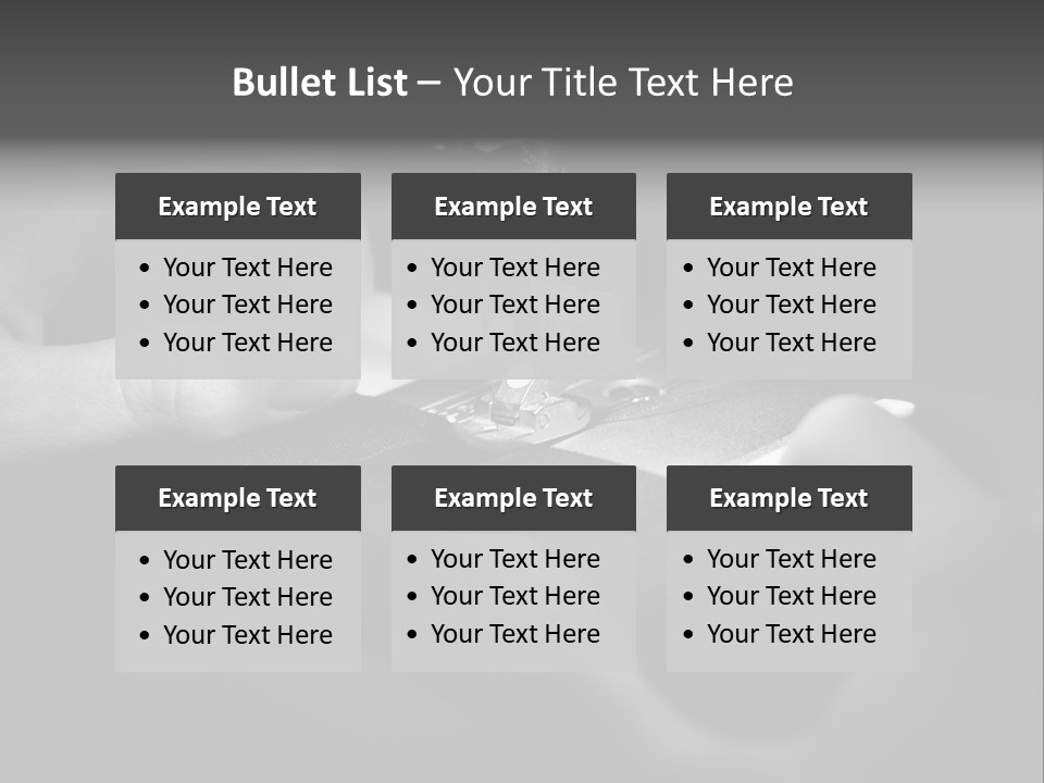 Manual Clothing Work PowerPoint Template