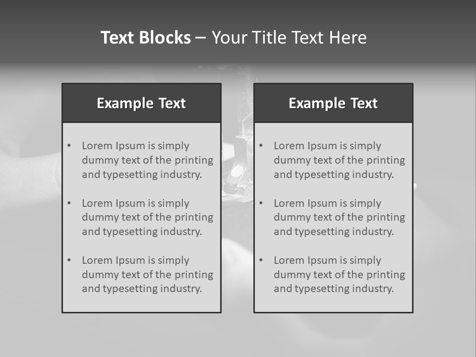 Manual Clothing Work PowerPoint Template