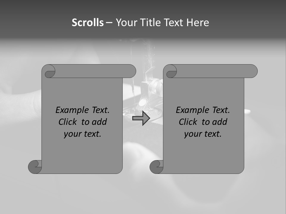 Manual Clothing Work PowerPoint Template