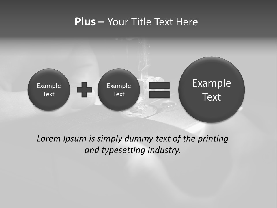 Manual Clothing Work PowerPoint Template