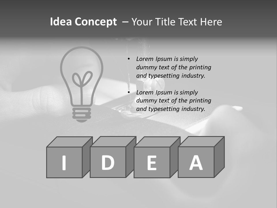 Manual Clothing Work PowerPoint Template