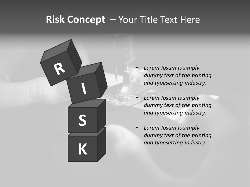 Manual Clothing Work PowerPoint Template