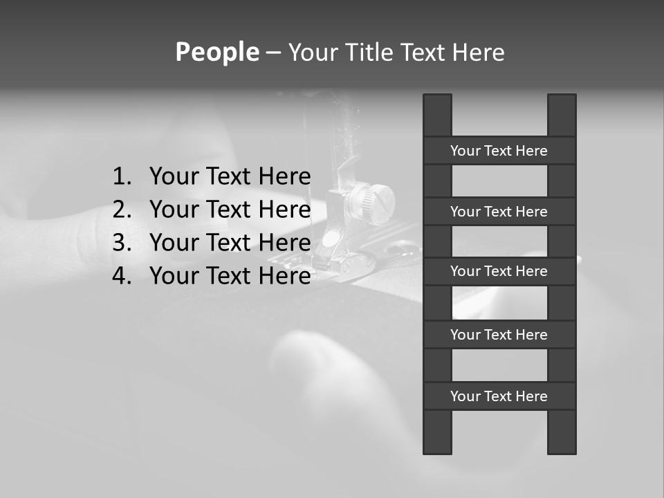Manual Clothing Work PowerPoint Template