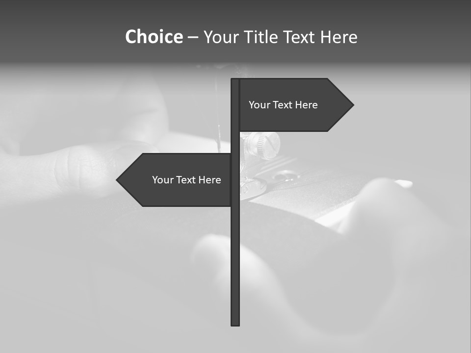 Manual Clothing Work PowerPoint Template