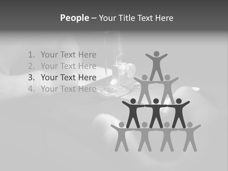 Manual Clothing Work PowerPoint Template