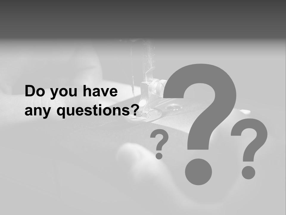 Manual Clothing Work PowerPoint Template