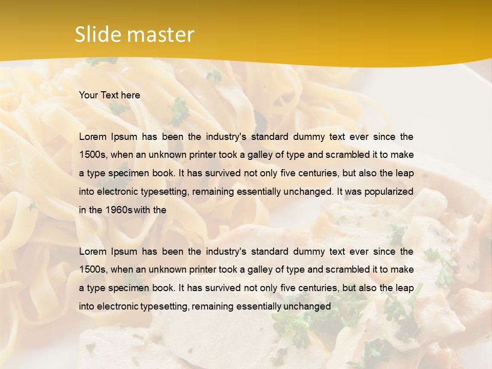 Cream Restaurant Gourmet PowerPoint Template