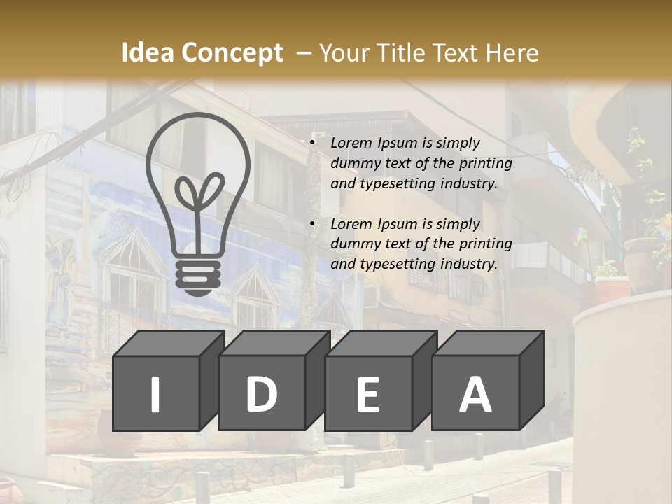 Shade Building Glass PowerPoint Template