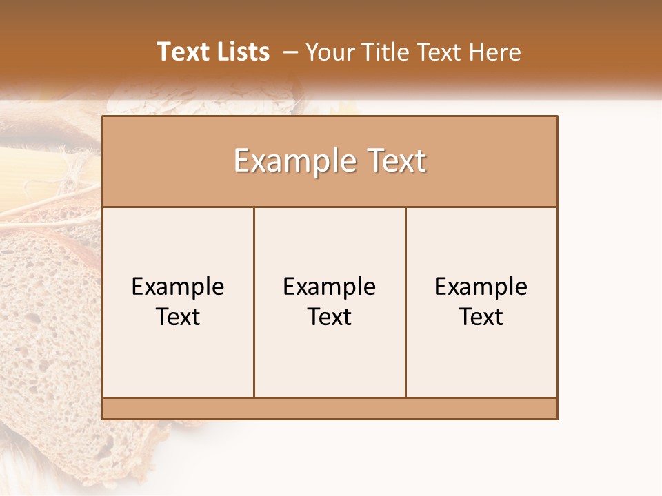 Bread Healthy Freshness PowerPoint Template