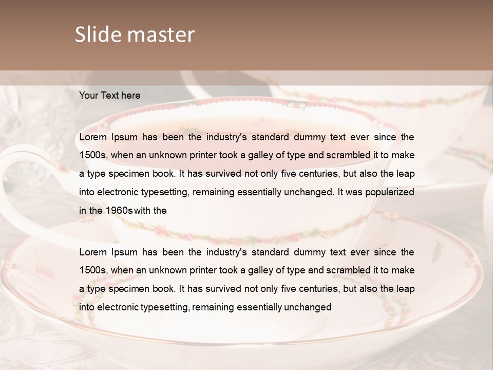 Tea Afternoon Breakfast PowerPoint Template