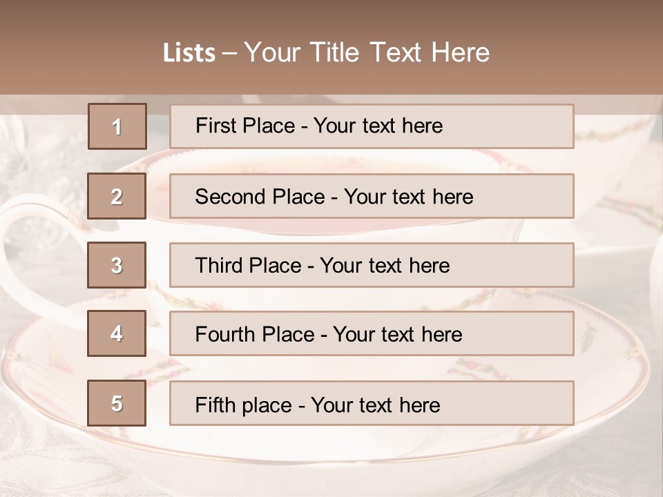 Tea Afternoon Breakfast PowerPoint Template