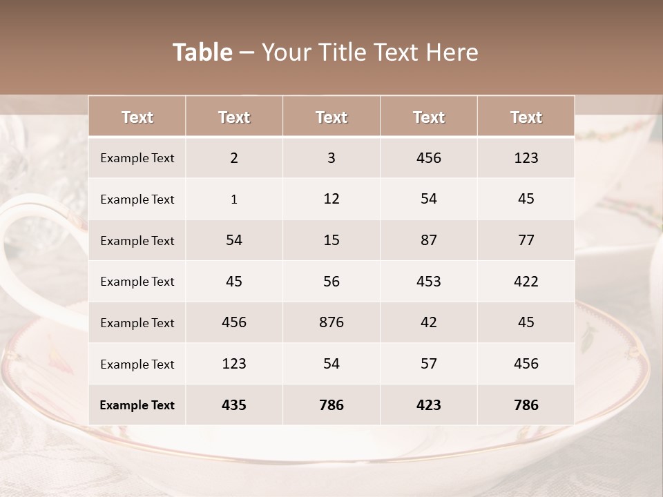 Tea Afternoon Breakfast PowerPoint Template